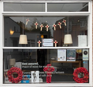 Remembrance window display